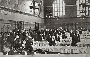 Horsham Prints: Christs Hospital, Horsham - Dining Hall