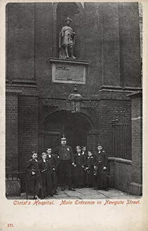 Christs Hospital - Main Entrance in Newgate Street