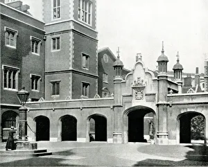 Newgate Prints: Christs Hospital, Newgate Street, City of London