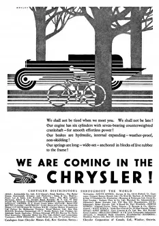 Chrysler Prints: Chrysler Advert 1929 - 1
