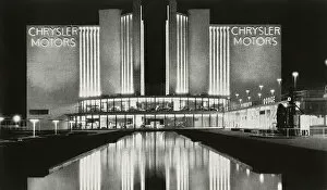 Nightime Gallery: The Chrysler Building at the Chicago Worlds Fair)