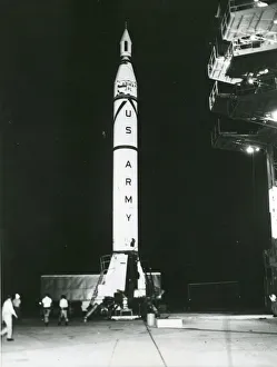 Rocket Collection: Chrysler Jupiter-C sounding rocket at Cape Canaveral
