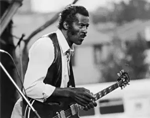Leather Prints: Chuck Berry on Stage