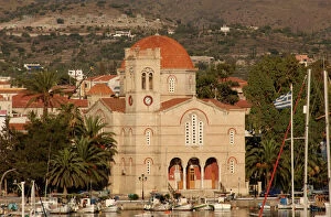 Overview Collection: Church of Agios Nikolaos. Aegina. Greece