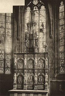 Images Dated 13th June 2017: Church altarpiece, Braine-le-Comte, Belgium