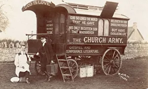 Stamford Prints: The Church Army Waggon, Cambridgeshire