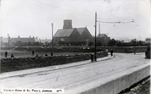 Shields Prints: Church Bank & St Pauls, Jarrow, Tyne and Wear, England