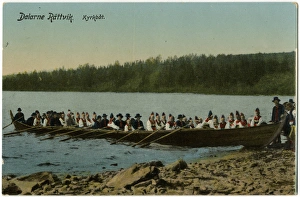 Images Dated 6th October 2016: Church boat - Rattvik, Dalarna County, Sweden