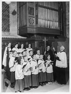 Surplice Prints: Church Choir Singing