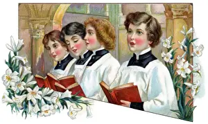 Surplice Prints: Church choristers