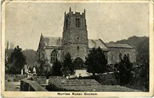 Hutton Prints: Church, Hutton Rudby, Yorkshire