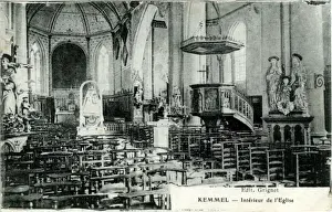 Kemmel Prints: Church Interior, Kemmel, West Flanders