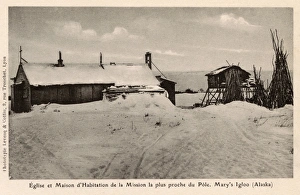 Alaskan Gallery: Church and Mission house close to the Pole - Alaska, USA