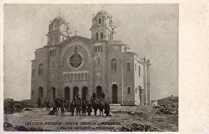 Lemnos Prints: Church at Moudros, Lemnos, Greece, WW1
