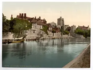 Church, palace and college, Maidstone, England