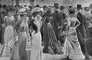 Images Dated 13th August 2012: Church Parade in Rotten Row, London, 1901