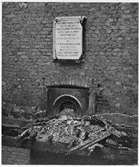 Burned Collection: The Church of the Pilgrim Fathers, Southwark, London, dedicated to the Pilgrims who