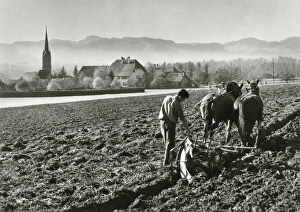 Images Dated 23rd February 2016: Church and rectory at Lutzelfluh, Switzerland