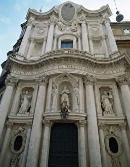 Alle Gallery: The Church of Saint Charles at the Four Fountains (1634) by