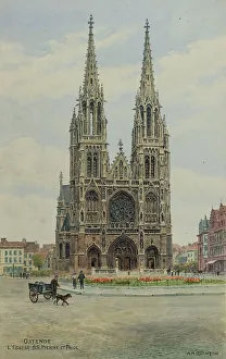 Ostende Prints: Church of Saints Peter and Paul, Ostend, Belgium