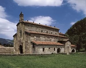 Romanesque Collection: Church of San Salvador de Valdedi󳮠SPAIN. ASTURIAS