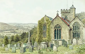 Churchyard Prints: Church at Selworthy, Somerset