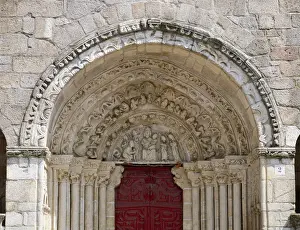 Adoration Prints: Church of St. Mary of Azogue. Front. Betanzos. Galicia. Spai