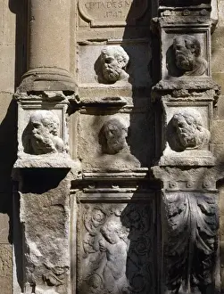 Church of St. Mary. Built between 1747 and 1789. Busts and r