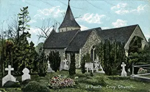 Orpington Prints: The Church, St Pauls Cray, London