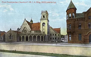 Images Dated 24th July 2017: Church and YMCA building, Redlands, California, USA