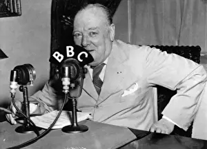 Microphone Prints: Churchill, BBC broadcast 1943