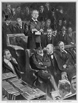 Winston Churchill Gallery: Churchill / Heckling / 1905