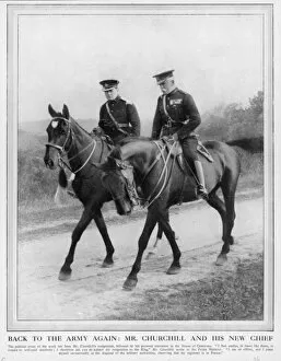 Churchill Collection: Churchill / Horse / 1915