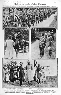 Yeomanry Prints: Churchill present at German manoeuvres