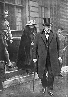 Fisher Prints: Churchill returns from the front, WW1