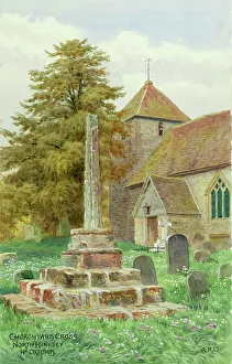 Churchyard Prints: Churchyard Cross, North Hinksey, near Oxford