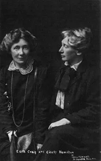 Images Dated 20th November 2018: Cicely Hamilton and Edith Craig, suffragettes