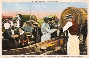 Cider Prints: Cider Merchants - Normandy, Northern France