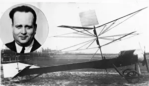 Cierva C1 with Juan de la Cierva inset