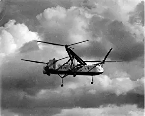 Sbac Prints: Cierva W11 Air Horse VZ-724 rehearsing for a display