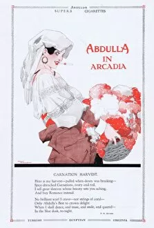 Images Dated 12th October 2015: Cigarette advert for Abdulla in Arcadia, London, 1926