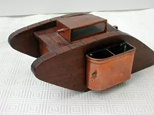 Images Dated 24th May 2006: Cigarette box in the form of a tank, WW1