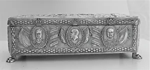 Cigarette Box with relief after a Caton Woodville painting