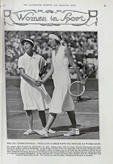 Congratulations Prints: Cilly Aussem and Hilde Krahwinkel at Wimbledon