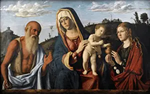 1495 Prints: Cima da Conegliano (1459-1517). Madonna and Child with Saint