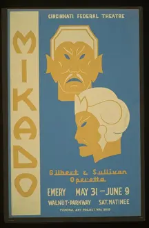 Mikado Prints: Cincinnati Federal Theatre presents Mikado a Gilbert & Sulli