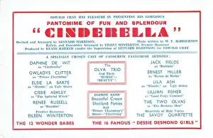Cinderella Flyer for the Grand Theatre in Derby