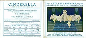 Isabel Gallery: Cinderella Flyer for the Royal Artillery Theatre in Woolwich