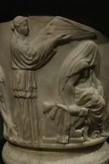 Images Dated 1st April 2009: Cinerary urn with reliefs depicting Heracles (Hercules) begi