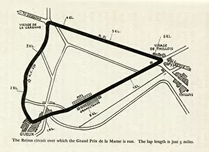 Circuit in Reims, France for Grand Prix de la Marne